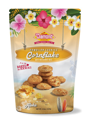 Hawaiian Cookies, Cornflake W/ Mac Nuts (4.5 oz)