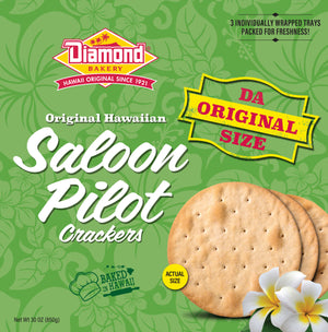 "Da ORIGINAL Size" HAWAIIAN Saloon Pilot Crackers 30oz.